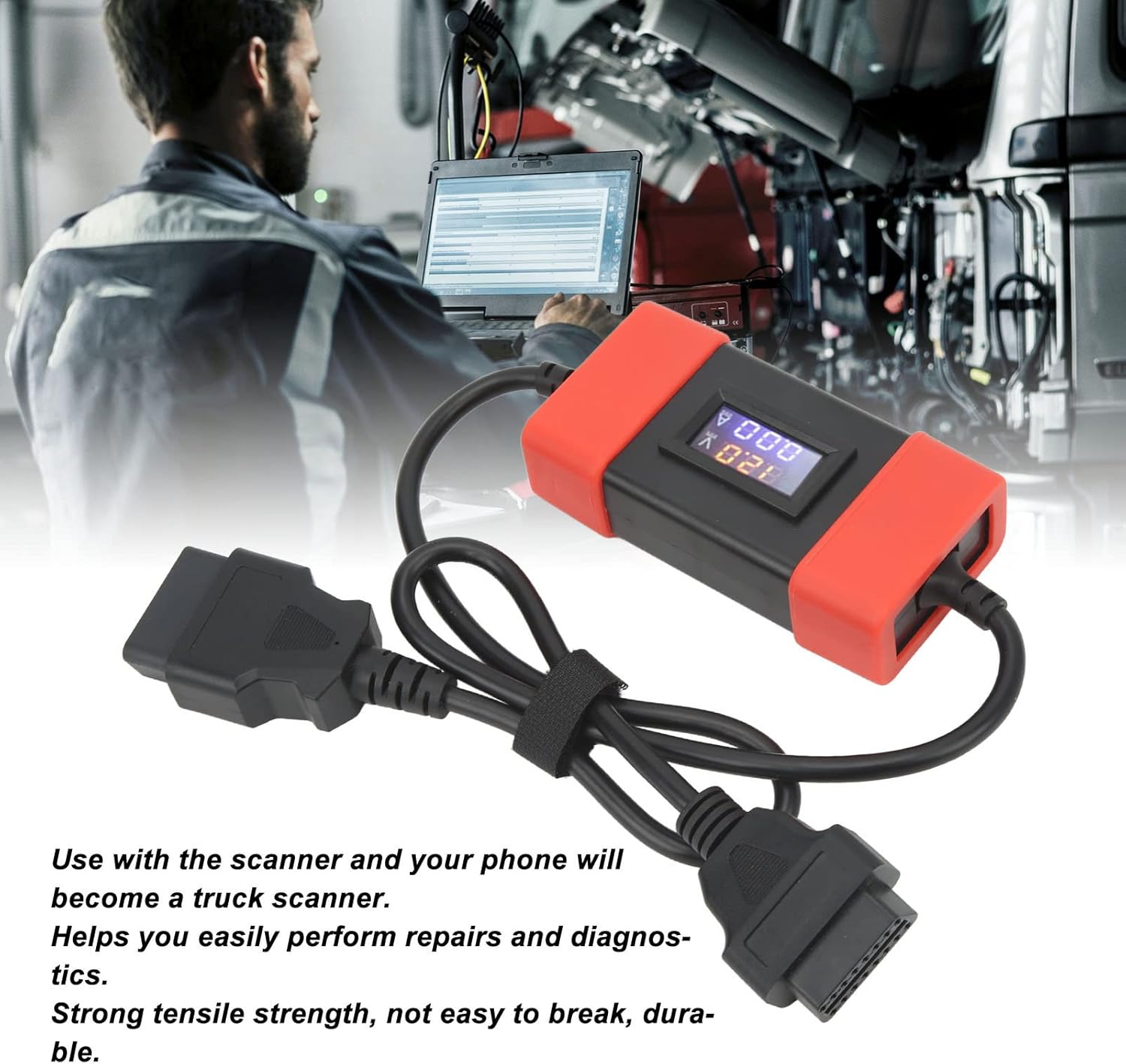 oceanside Cable adaptador de camión resistente 24V a 12V convertidor para lanzamiento X431 Easydiag 3.0 2.0 Golo 3 escáner