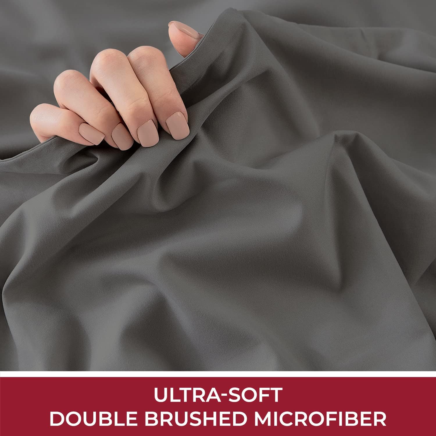 Mellanni – Sábana bajera ajustable de microfibra peinada de 1800 hilos, no se arruga, resistente a las manchas, de bolsillo profundo (solo 1 sábana