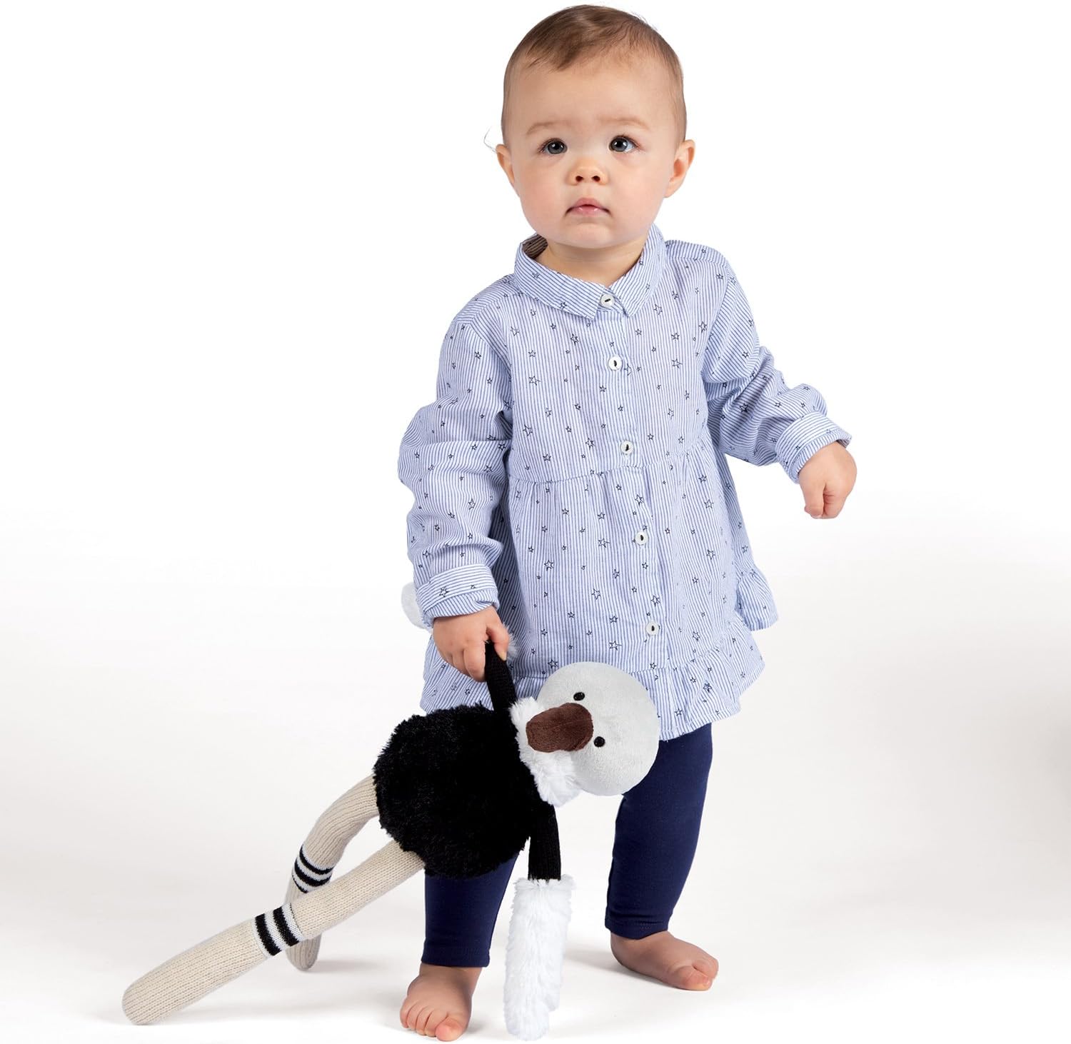 Manhattan Toy Twiggies Ozzie – Ostrich de peluche (16 pulgadas)