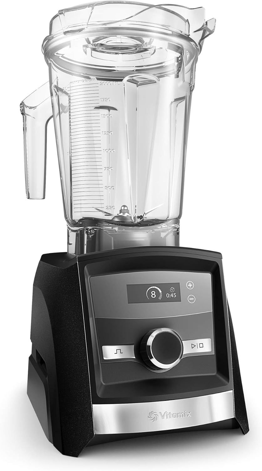 Vitamix A3300 Ascent Series Smart Blender, grado profesional, 64 oz. Contenedor de bajo perfil, negro y contenedor de la serie Ascent, 48 onzas con