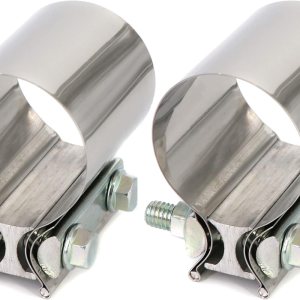 2.75 “Acero inoxidable Butt Joint Escape Clamp Band Coupler Sleeve Usado para tubos de escape, extremos de silenciador y conexión del sistema de 2.75 “Acero inoxidable Butt Joint Escape Clamp Band Coupler Sleeve Usado para tubos de escape, extremos de silenciador y conexión del sistema de