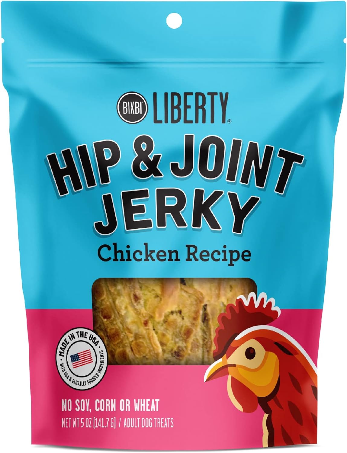 BIXBI Liberty Hip & Joint Chicken Jerky 5OZ