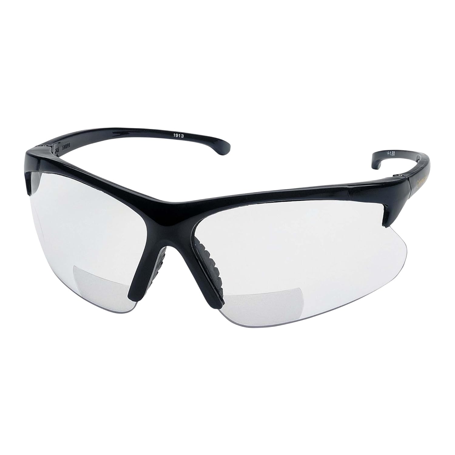 KLEENGUARD V60 30-06 – Gafas de sol de seguridad para lectores (19876), lectores transparentes con dioptrías +1.0, marco negro, 6 paresestuche