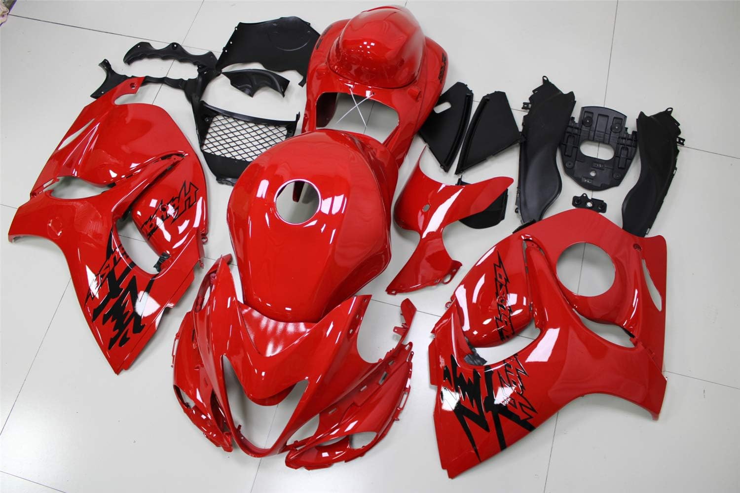 Carenado naranja rojo apto para 2008-2020 GSXR 1300 Hayabusa Gen2 Molde de inyección ABS Carrocería de plástico ABS Kit de carrocería de mercado de