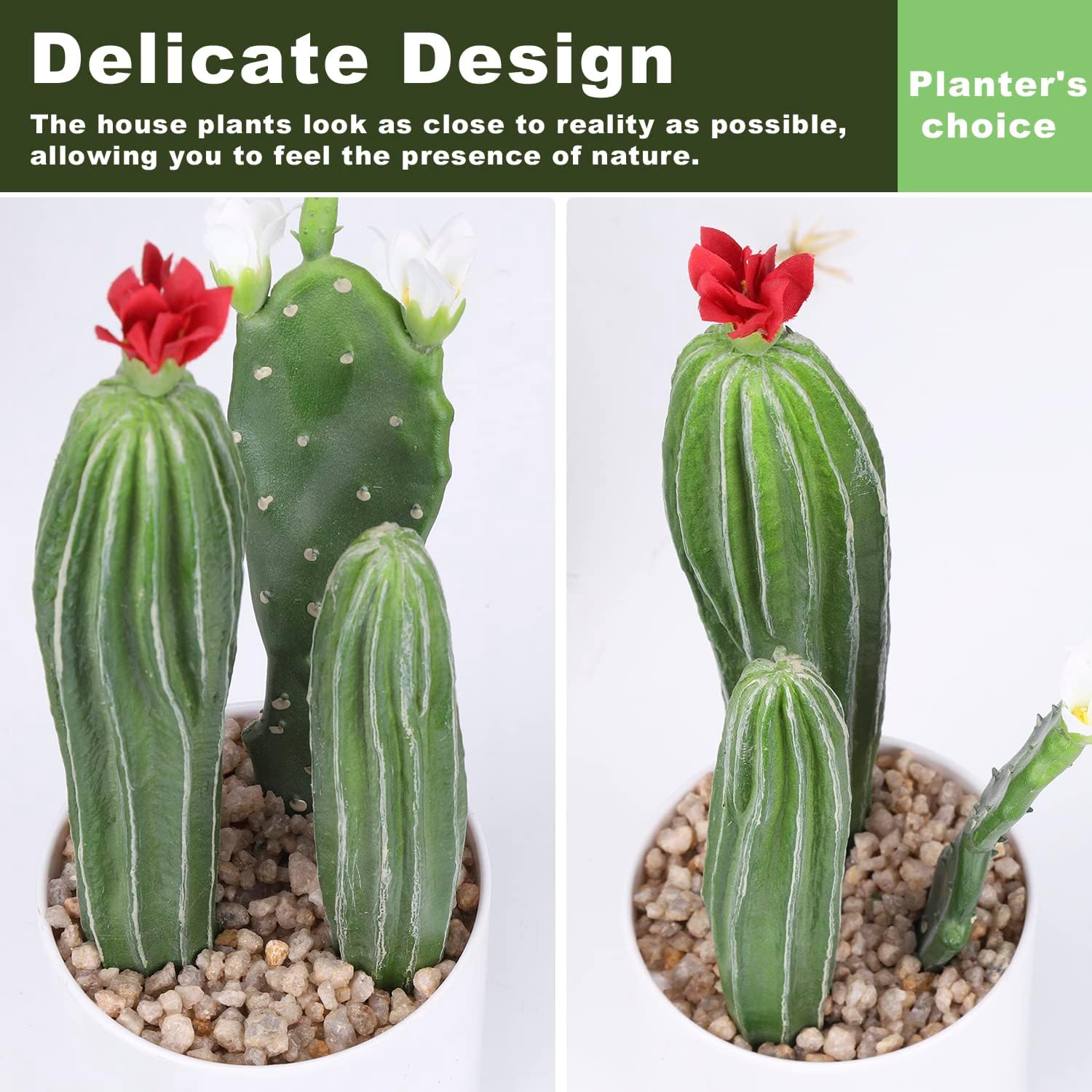 Cactus artificial de flores artificiales, suculentas, planta suculenta falsa de 9.8 pulgadas para decoración de escritorio, hogar, oficina, 1 unidad