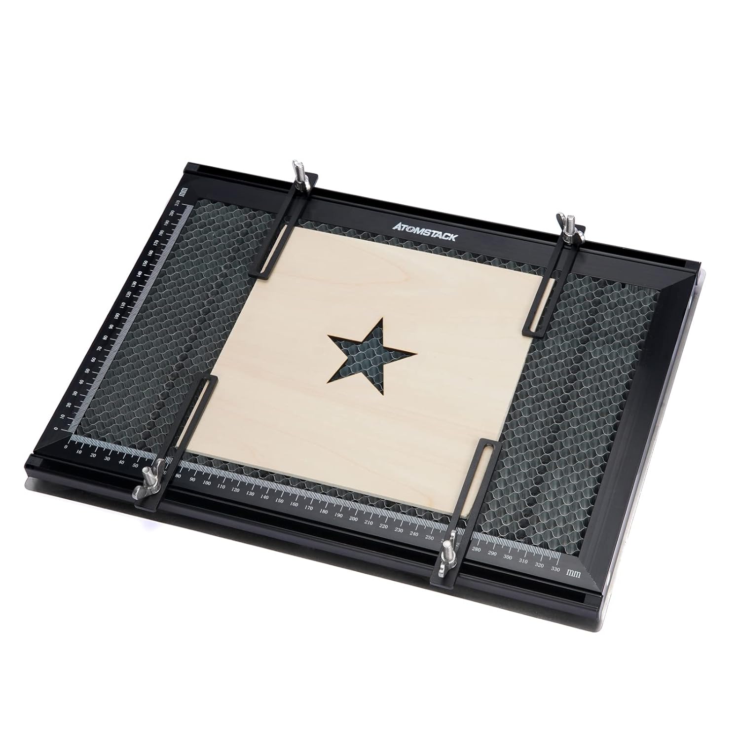 chitu systems Cama láser de panal de abeja de 19.685 x 19.685 x 0.866 in, mesa de trabajo de panal para grabador láser y máquina de corte, corte de