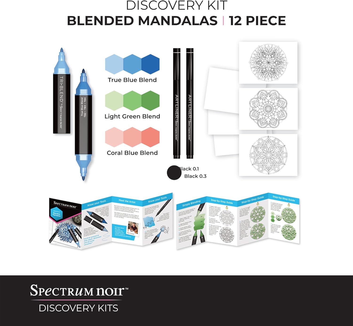 Spectrum Noir Descubre KIT, Mandalas mezcladas