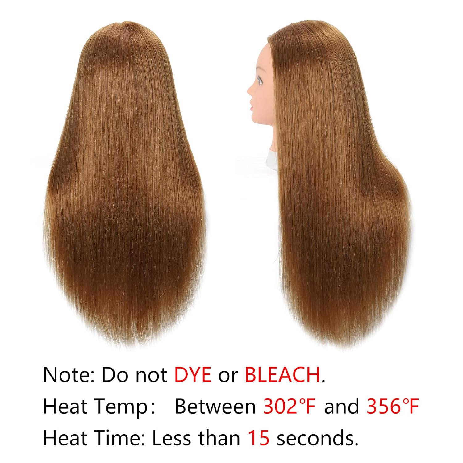 Opini Cabeza de maniquí con cabello, 80% cabello humano lacio, 26-28 pulgadas, cabeza de muñeca con cabello, cabeza de maniquí de cosmetología,