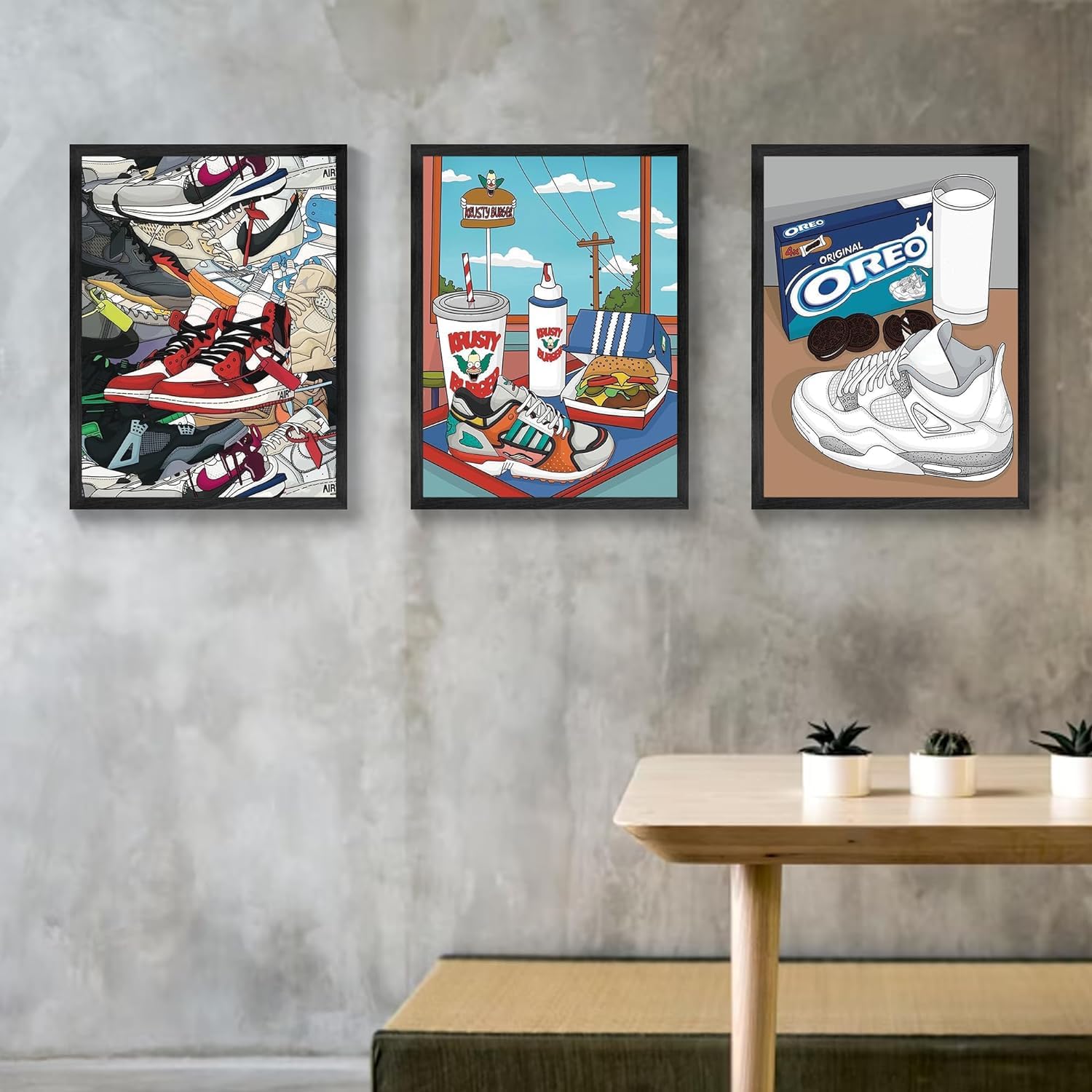 jenesaisquoi (12 x 16 pulgadas – AJ Art Wall, póster de tenis – Decoración de habitación Hypebeast, marco de póster de Michael Jordan, arte de