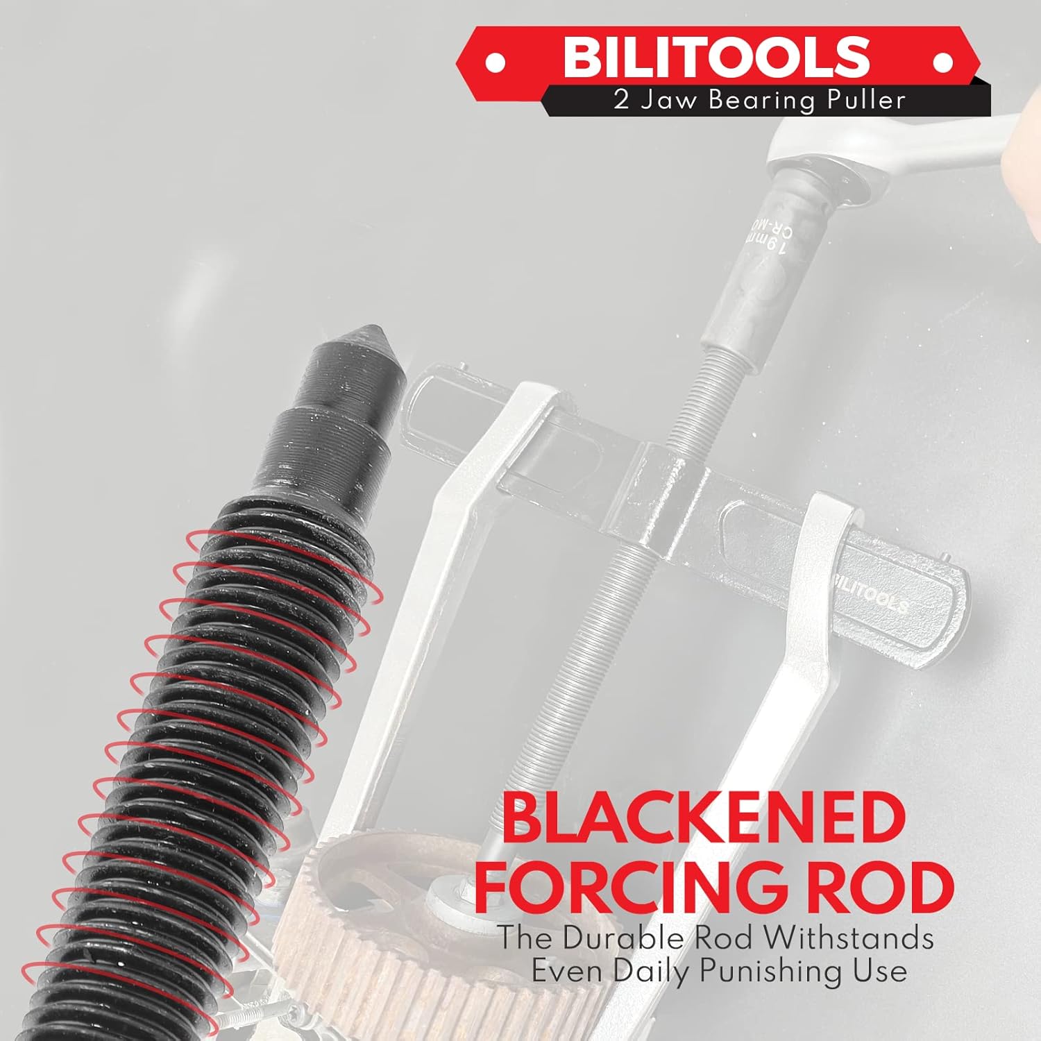 BILITOOLS Extractor de engranajes de 2 mordazas de 3 “, externo interno para la extracción de poleas Volantes rodamientos y engranajes