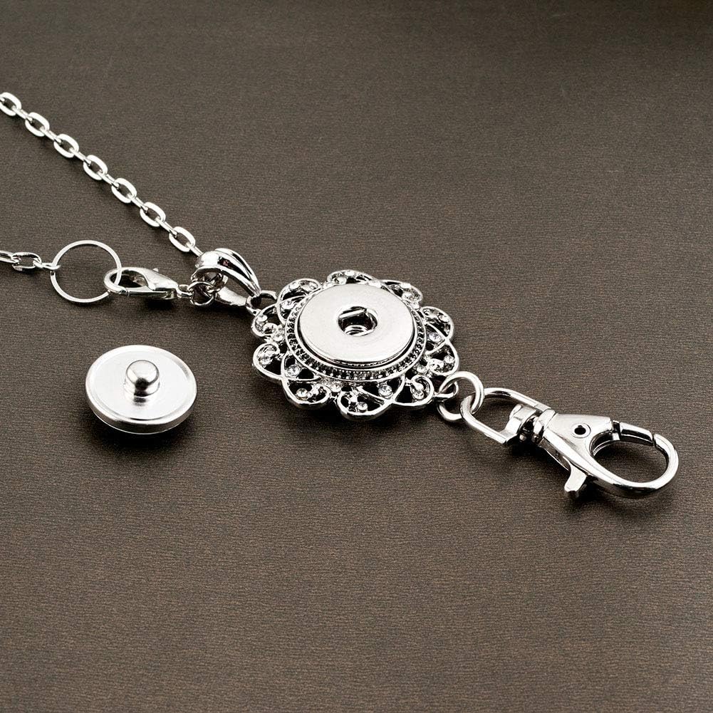 Casa De Novia – Llavero de oficina para mujer, diseño de letra A-Z, con botón de presión, Metal