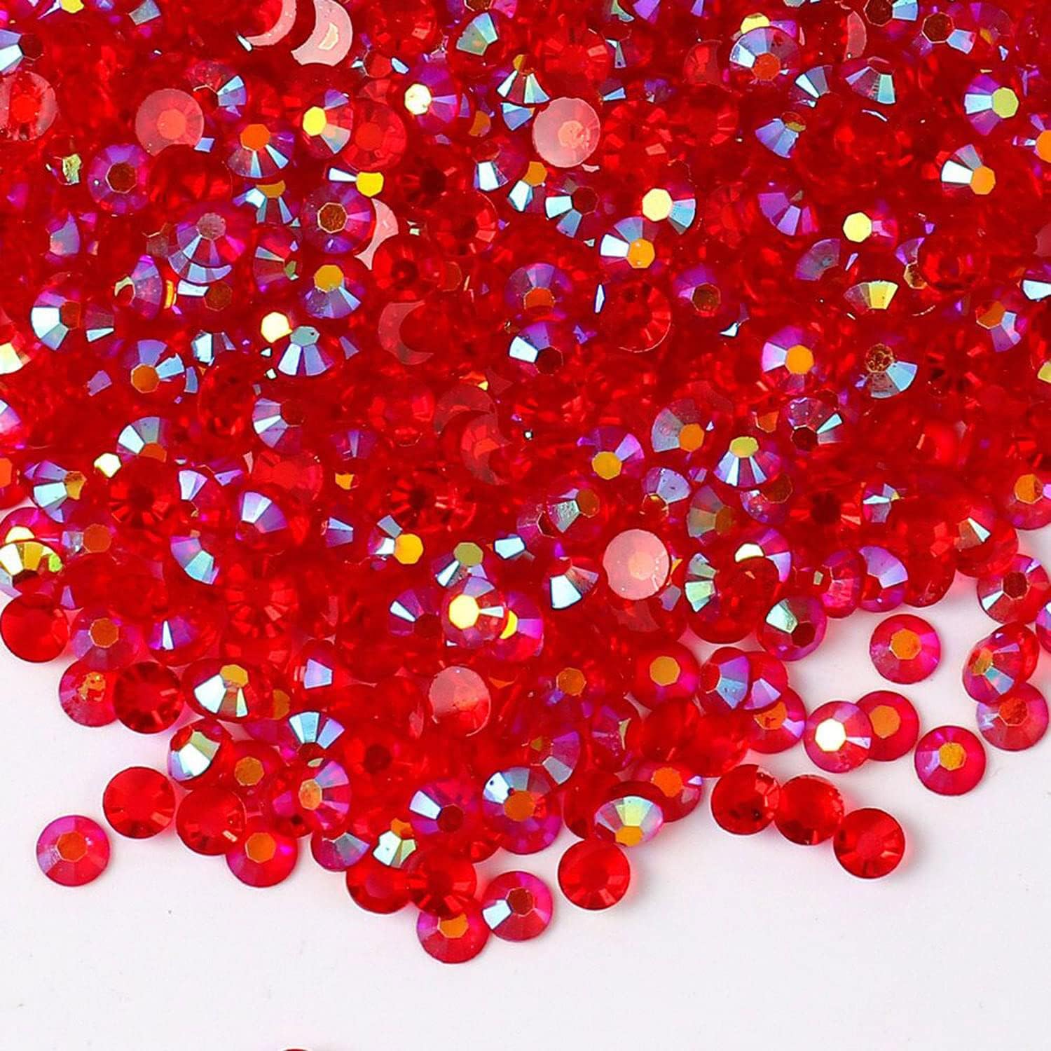 5000 diamantes de imitación de parte trasera plana, diamantes de imitación de resina de gelatina para manualidades, diamantes de imitación de resina