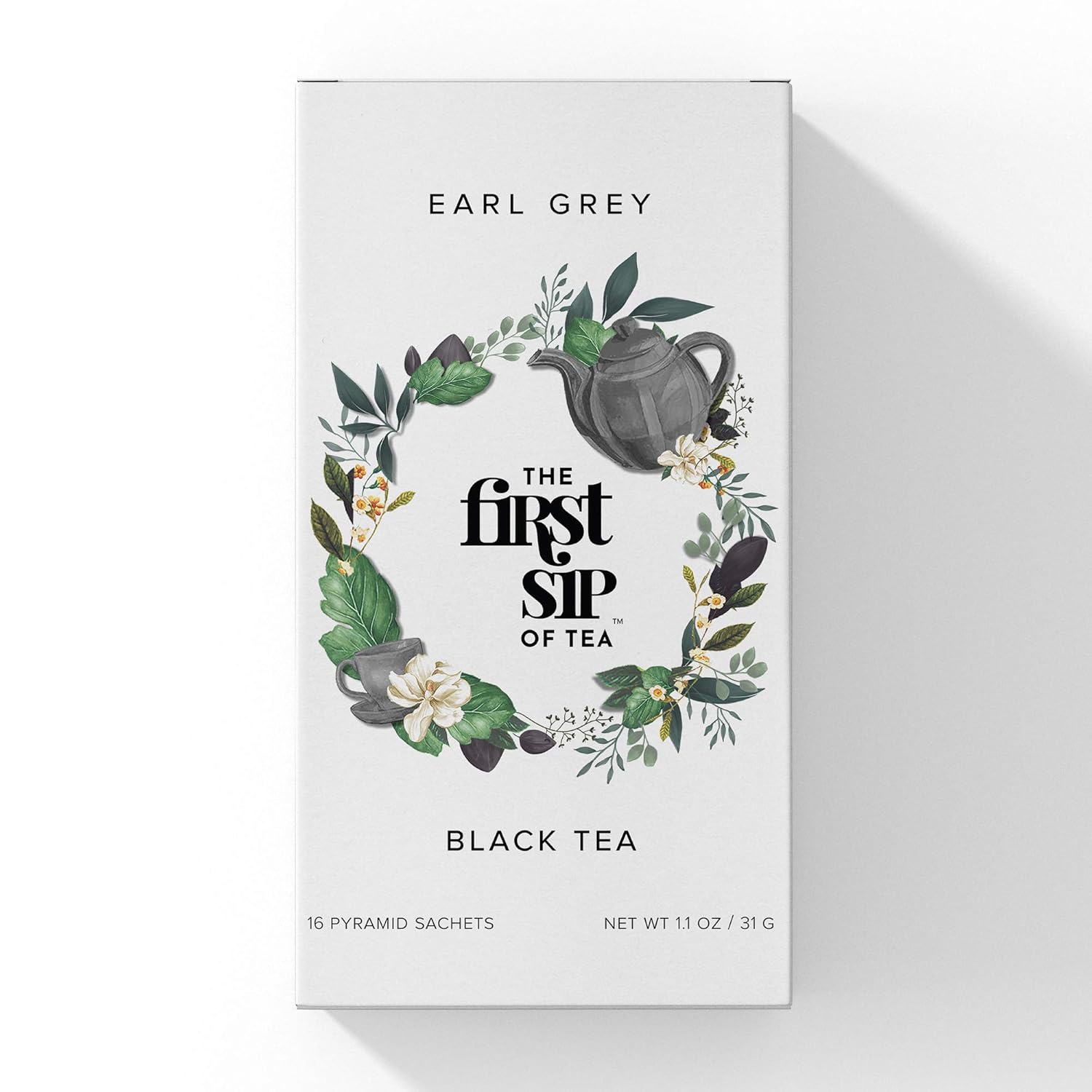 Earl Grey té negro, 16 unidades, bolsas de té, 1oz, The Spice Hut (SHBX111)