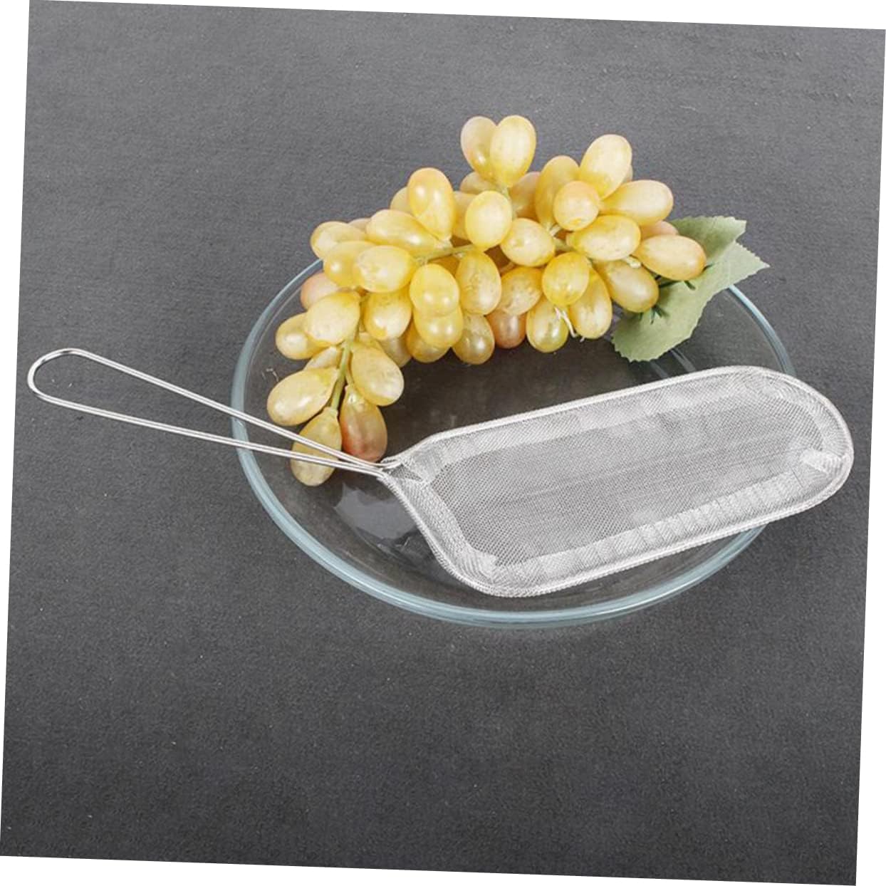 2 unidades de acero inoxidable Colador de fideos Fry Basket Contenedor de freidora de acero inoxidable Cesta para freír Mini cesta cuadrada de papas