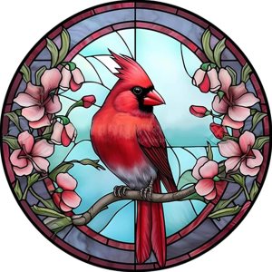 Lxmsja Red Bird – Kit de pintura de diamantes con cristales de colores para adultos, cardenal, arte de diamantes redondos, pinturas de arte con Lxmsja Red Bird – Kit de pintura de diamantes con cristales de colores para adultos, cardenal, arte de diamantes redondos, pinturas de arte con