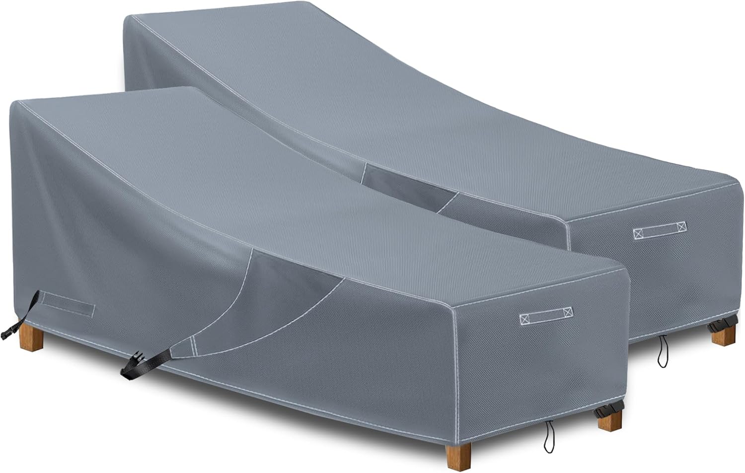 iKover Funda para tumbona de patio, muebles de patio, fundas para sillas de salón de exteriores, impermeables, con costuras selladas, funda