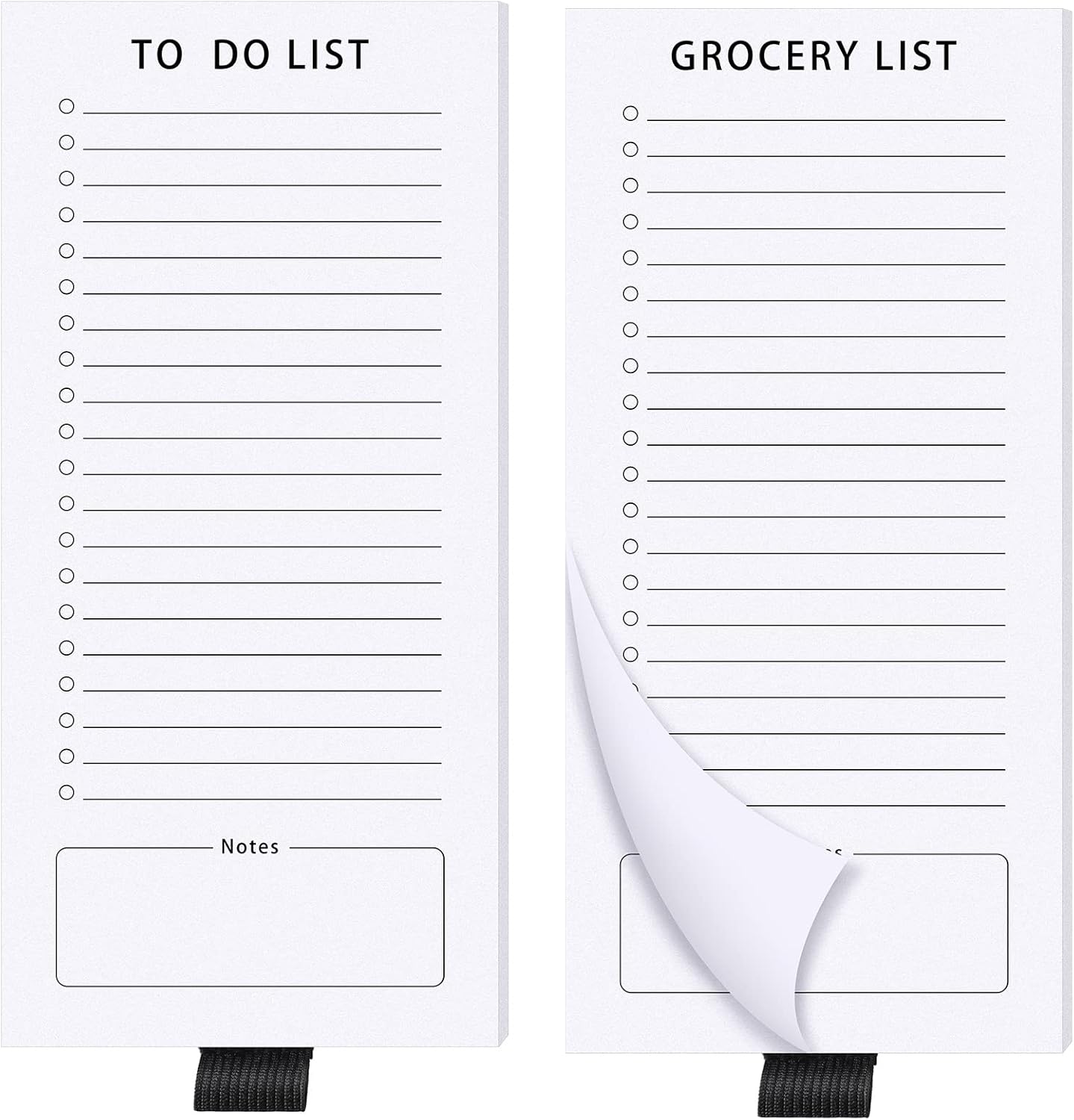 2 bloc de notas de lista de tareas, bloc de notas magnético para refrigerador divertido bloc de notas para refrigerador lista de comestibles con