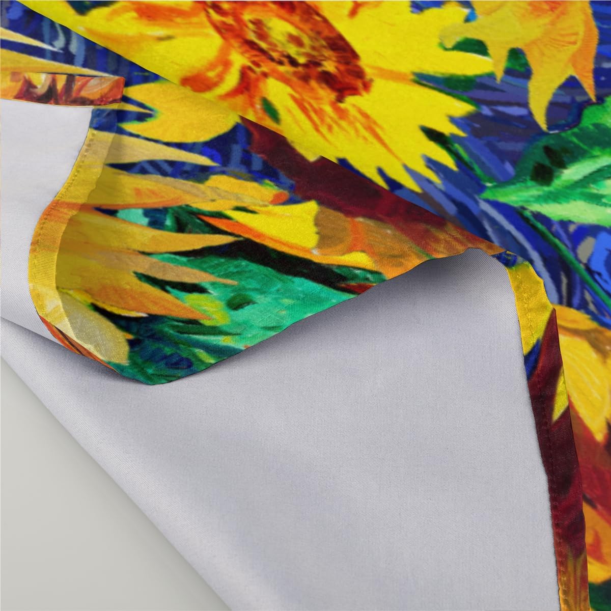 Cloth Napkins Set of 6 Starry Night 20×20 Inch Cloth Napkins Sunflower Washable Reusable Kitchen Dinner Napkins Table Decor for Wedding, Holiday