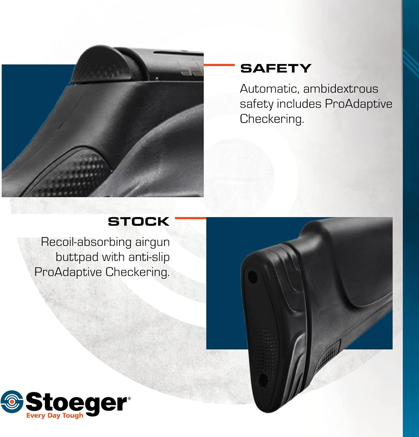 Stoeger S3000-C – Combo de pistola de aire comprimido compacta – Calibre .177 – Sintético negro con mira de fibra óptica Combo – Incluye alcance 4 x
