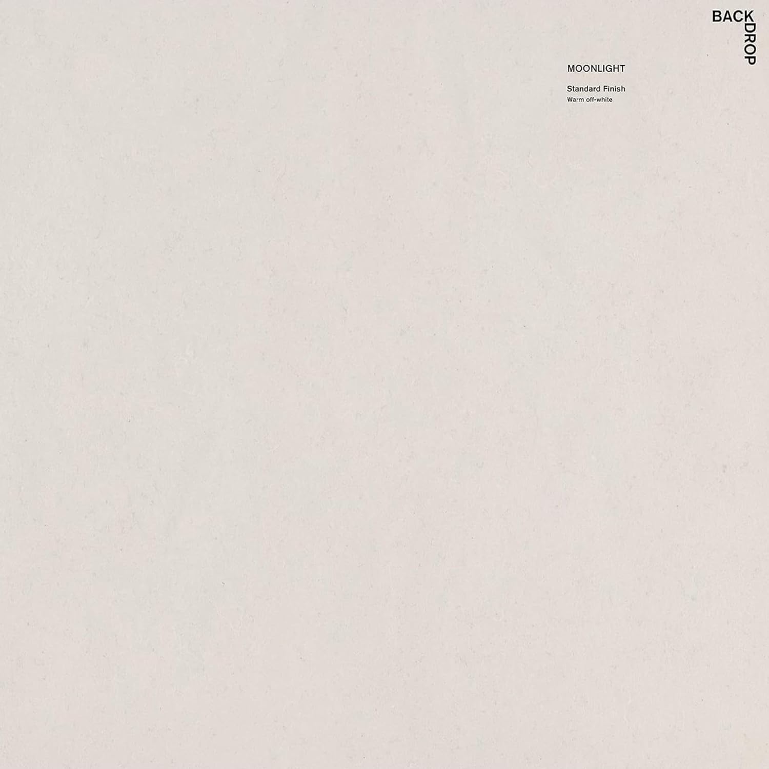 BACKDROP  Pintura interior premium  Muestra de pintura adhesiva grande  MOONLIGHT – Blanco cálido  Muestra de color de 12 x 12 pulgadas