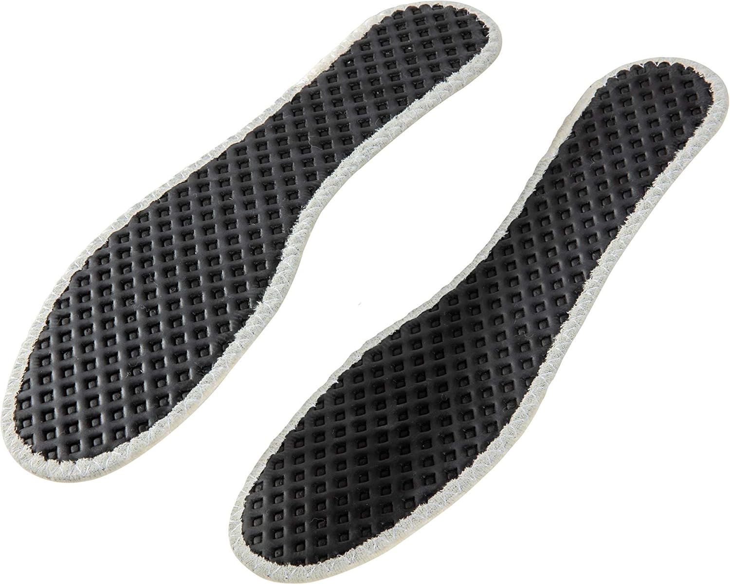 Plantillas de invierno de lana con capa aislante de aluminio y carbón activado para botas y zapatos, plantilla de repuesto para hombre y mujer,