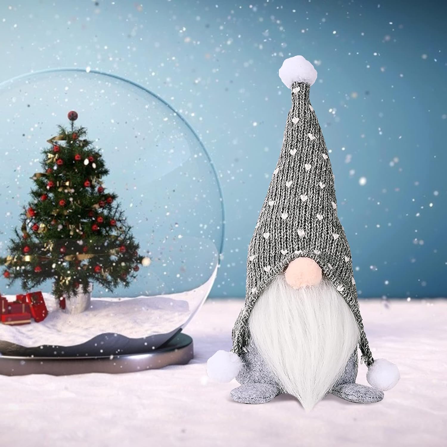 Gnomos de peluche de Navidad, decoración de felpa enana sin rostro, muñeca de peluche hecha a mano, gnomo de peluche enano, gnomo de Navidad, Papá