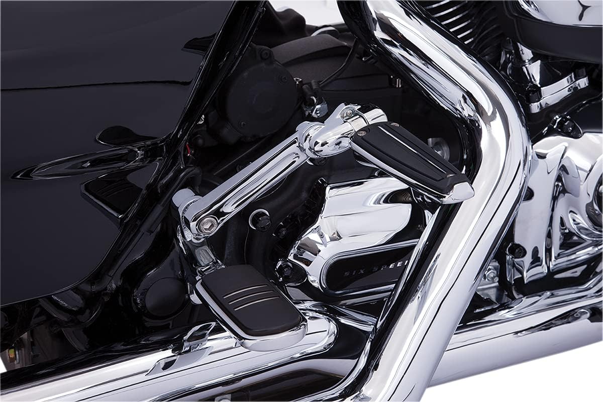 Soportes ajustables para clavijas de confort para pasajeros (negro) para Harley Davidson