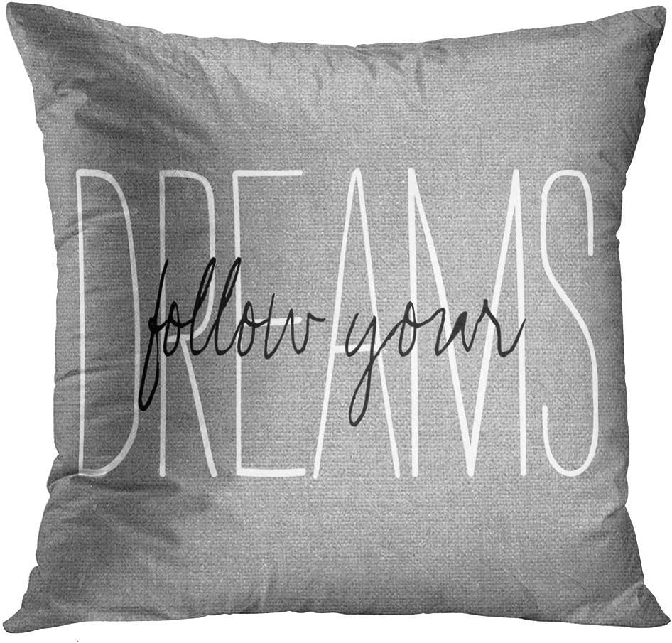 Emvency Funda de almohada decorativa clásica de sueños bailarines, decoración del hogar, rectangular, tamaño Queen, 16 x 16 pulgadas, funda de