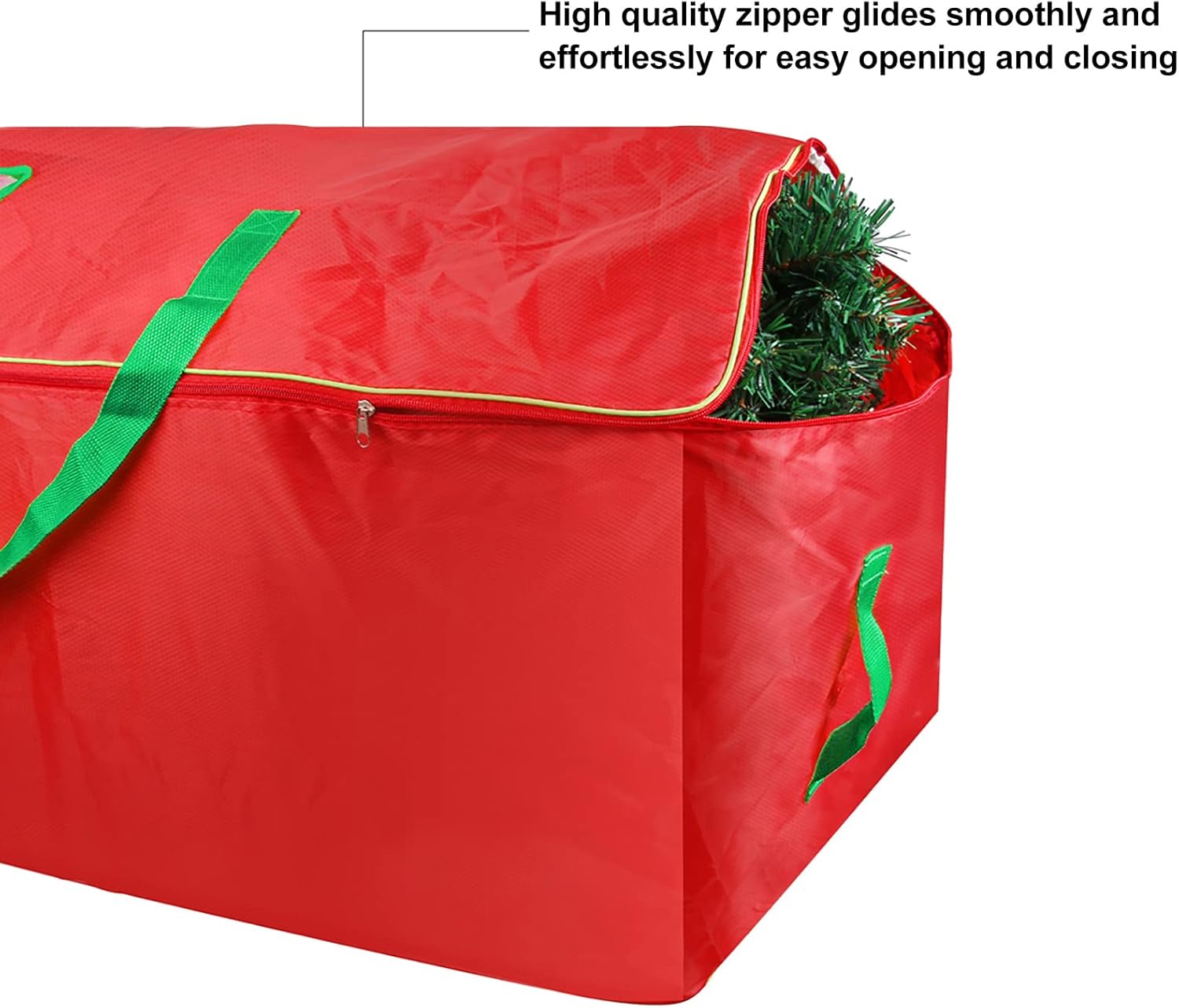 Bolsa de almacenamiento para árbol de Navidad, se adapta a árboles de hasta 9 pies, contenedor grande y duradero para árbol de Navidad que protege