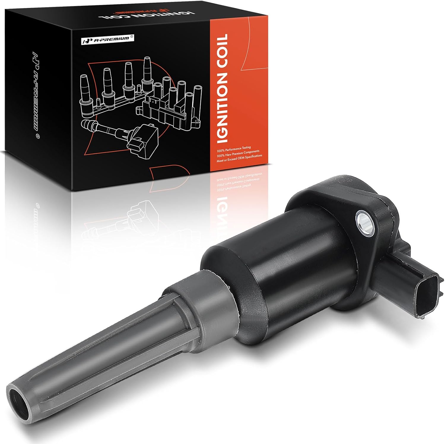 A-Premium Paquete de bobinas de encendido del motor compatible con Jaguar Vanden Plas XJ6 XJR 1995-1997, XJS 1995-1996, L6 4.0L