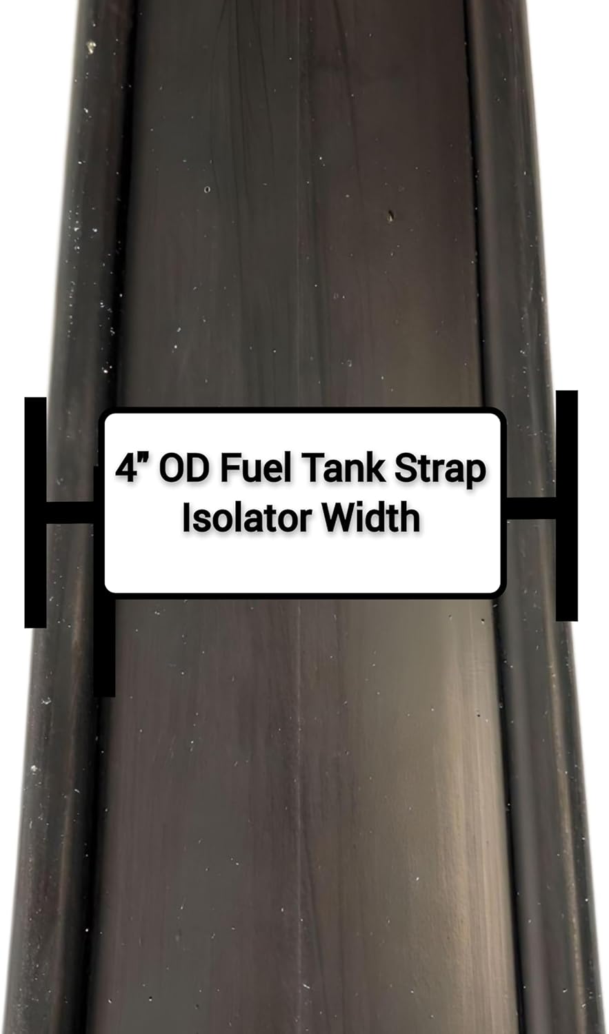 Aislador de correa para tanque de combustible de 4 pulgadas compatible con camiones Freightliner con aisladores de goma de 42.25 pulgadas de longitud