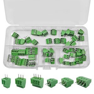 ATMLCOER 50 conectores de bloque de terminales de tornillo de montaje en PCB de paso de 0.100 in0.1 pulgadas 2P 3P 4P para Arduino y cables de ATMLCOER 50 conectores de bloque de terminales de tornillo de montaje en PCB de paso de 0.100 in0.1 pulgadas 2P 3P 4P para Arduino y cables de