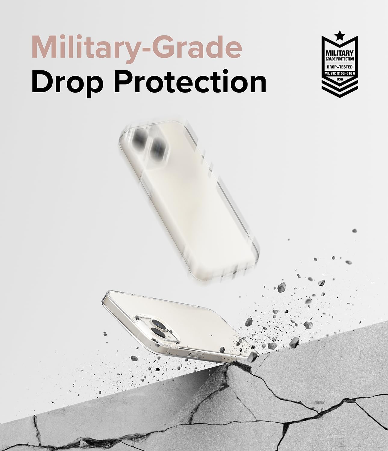 Ringke Air – Funda compatible con iPhone 15 Plus, delgada, transparente, flexible, ligera, delgada para mujeres, hombres, transparente