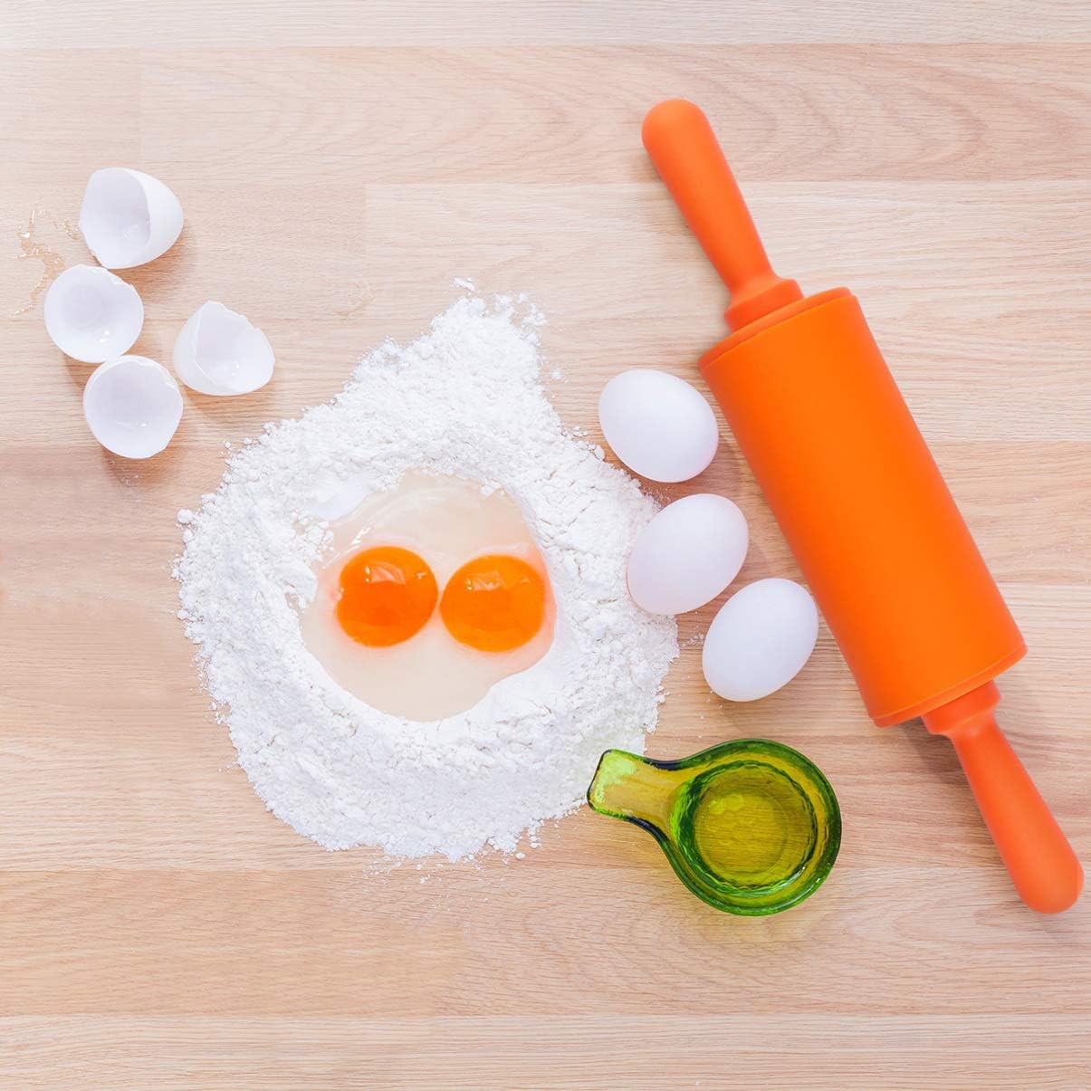 STOBOK Mini rodillos para niños, herramientas de masa para el hogar, cocina, niños, paquete de 3 (color al azar)
