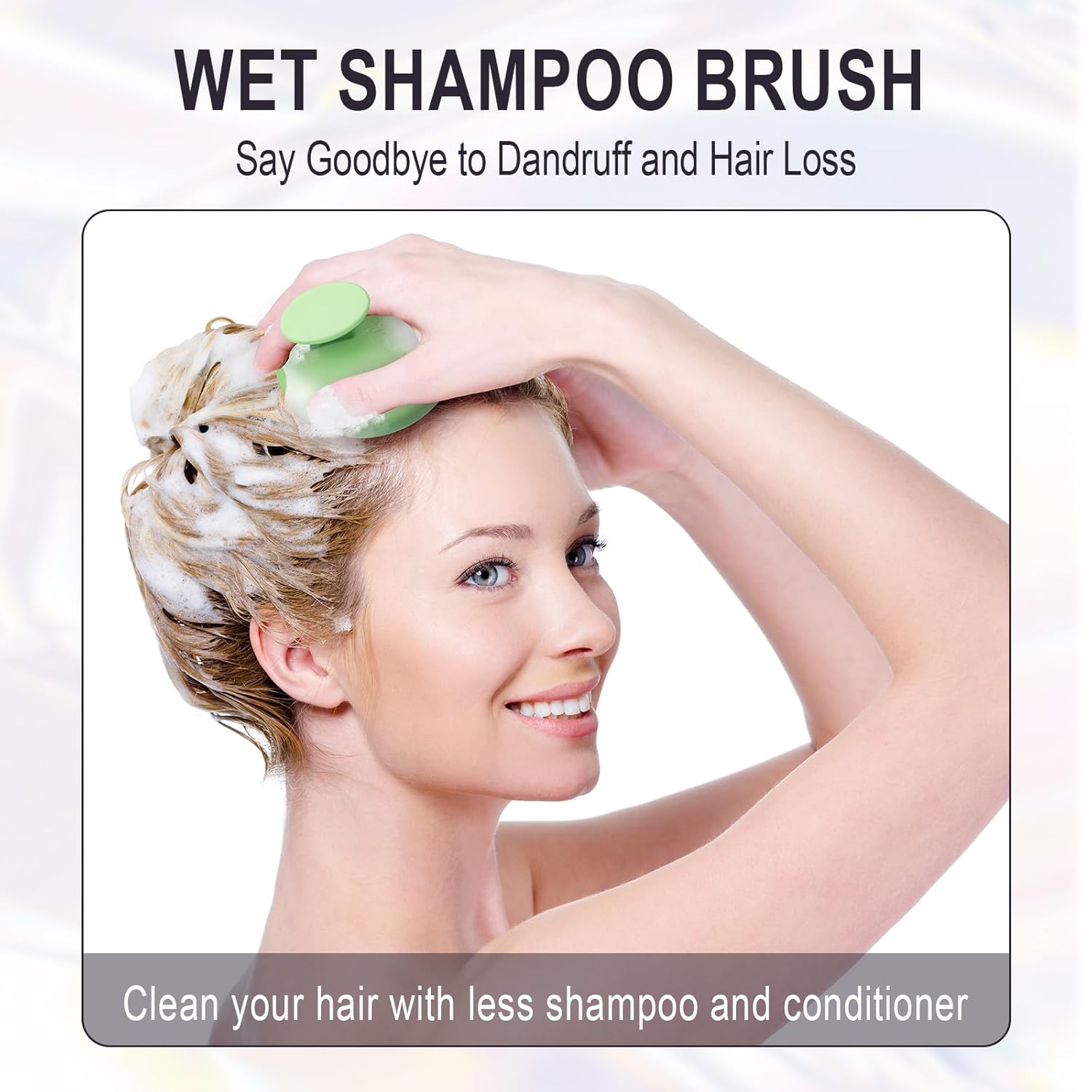 Cepillo de champú masajeador de cuero cabelludo de silicona para el crecimiento del cabello, cepillo para el cuidado de la cabeza, limpiador de