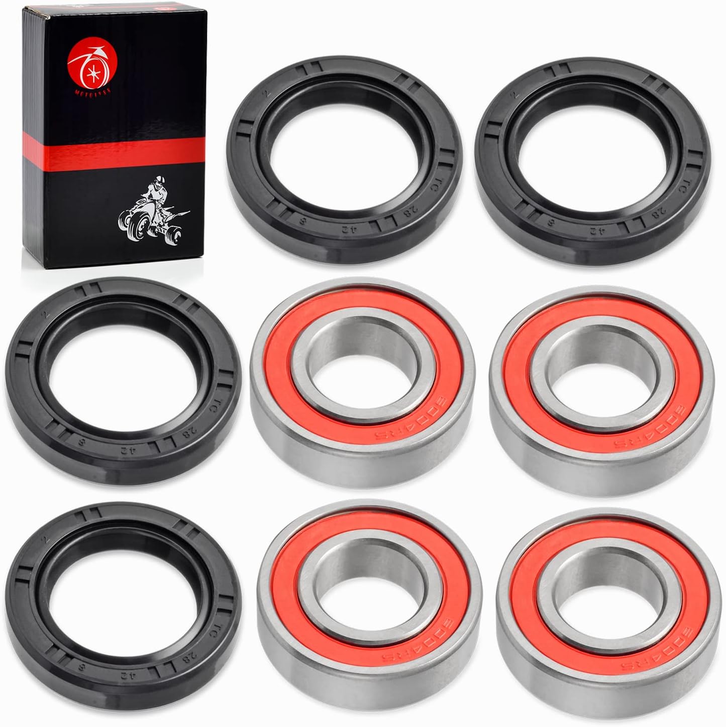 Kit de rodamientos y sellos de rueda delantera para HONDA Recon 250 TRX250TE TRX250TM 1997-2018 TRX200D 1990-1997 TRX350TE TRX350TM 2000-2006
