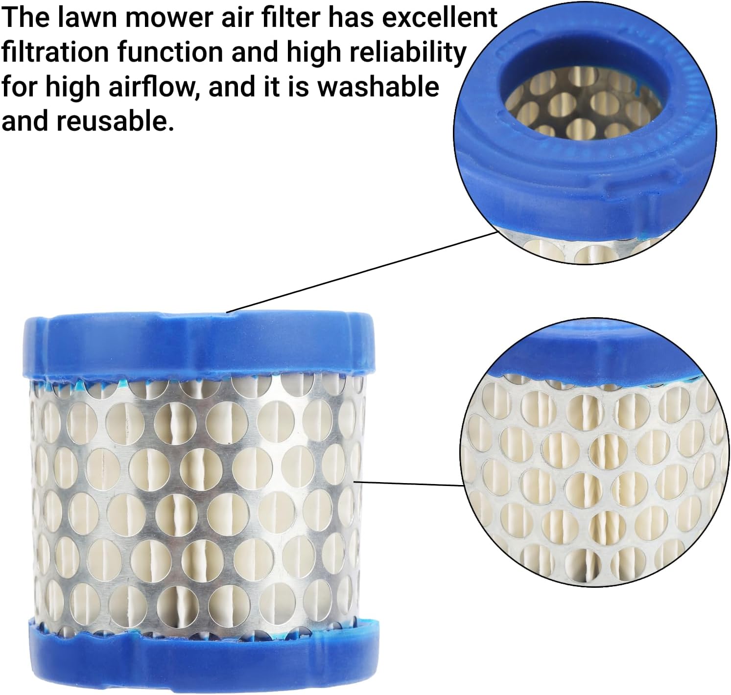 Reemplazo del filtro de aire para cortacésped mejorado para Briggs 396424 Briggs-396424S Briggs-4137 PLP-101-038