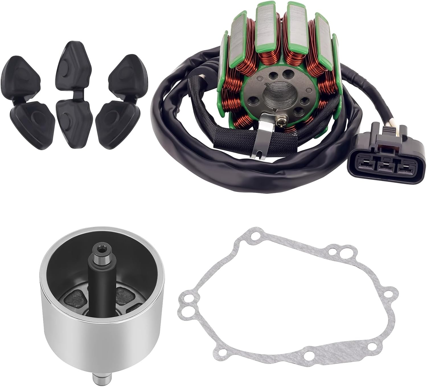AHL Rotor de volante Estator Volante Bobina del estator Junta de culata Compatible Yamaha FZ1 2006-2010  YZF-R1 2004-2008