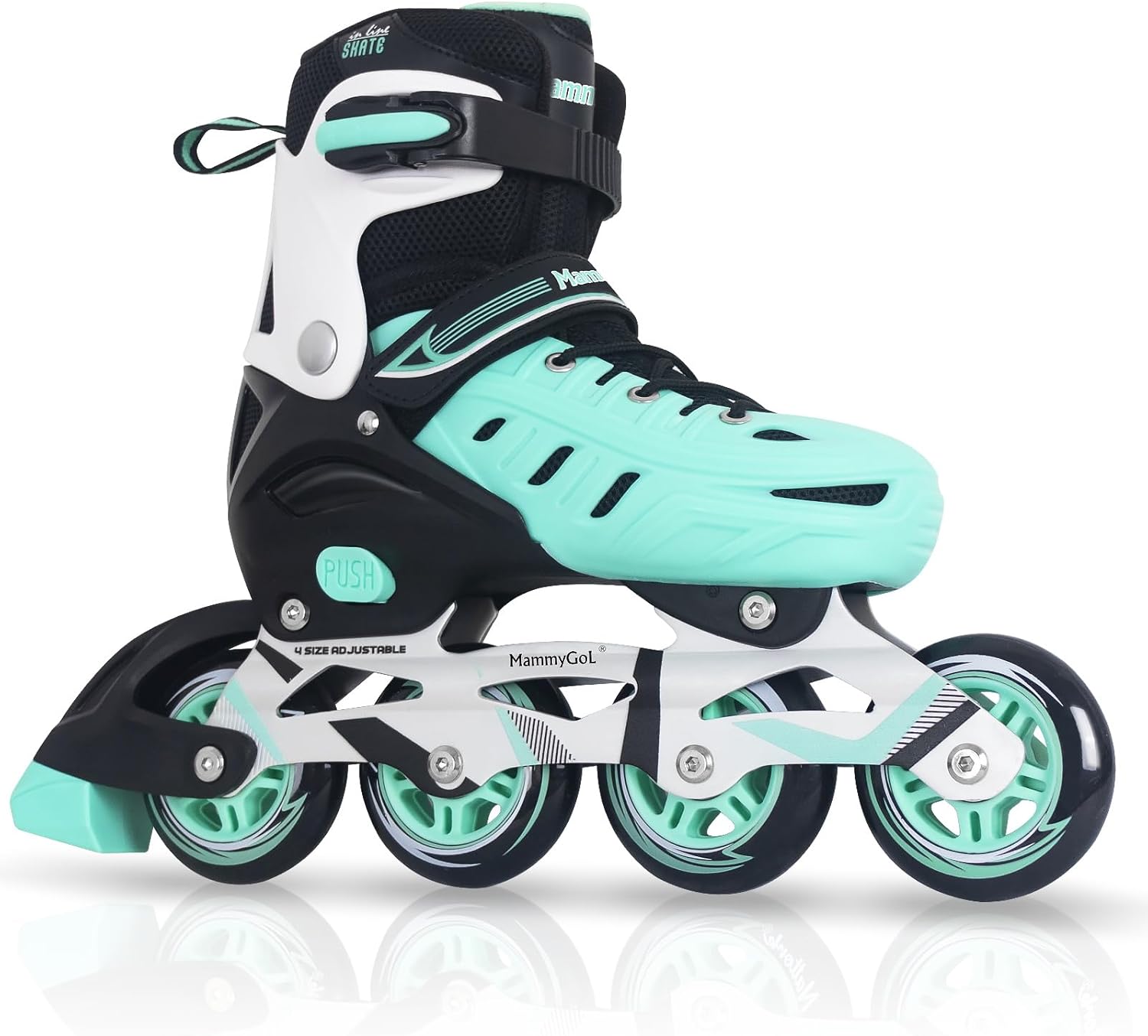 MammyGol – Patines en línea ajustables para adultos y adolescentes, seguros y duraderos con ruedas gigantes, patines de alto rendimiento para niñas
