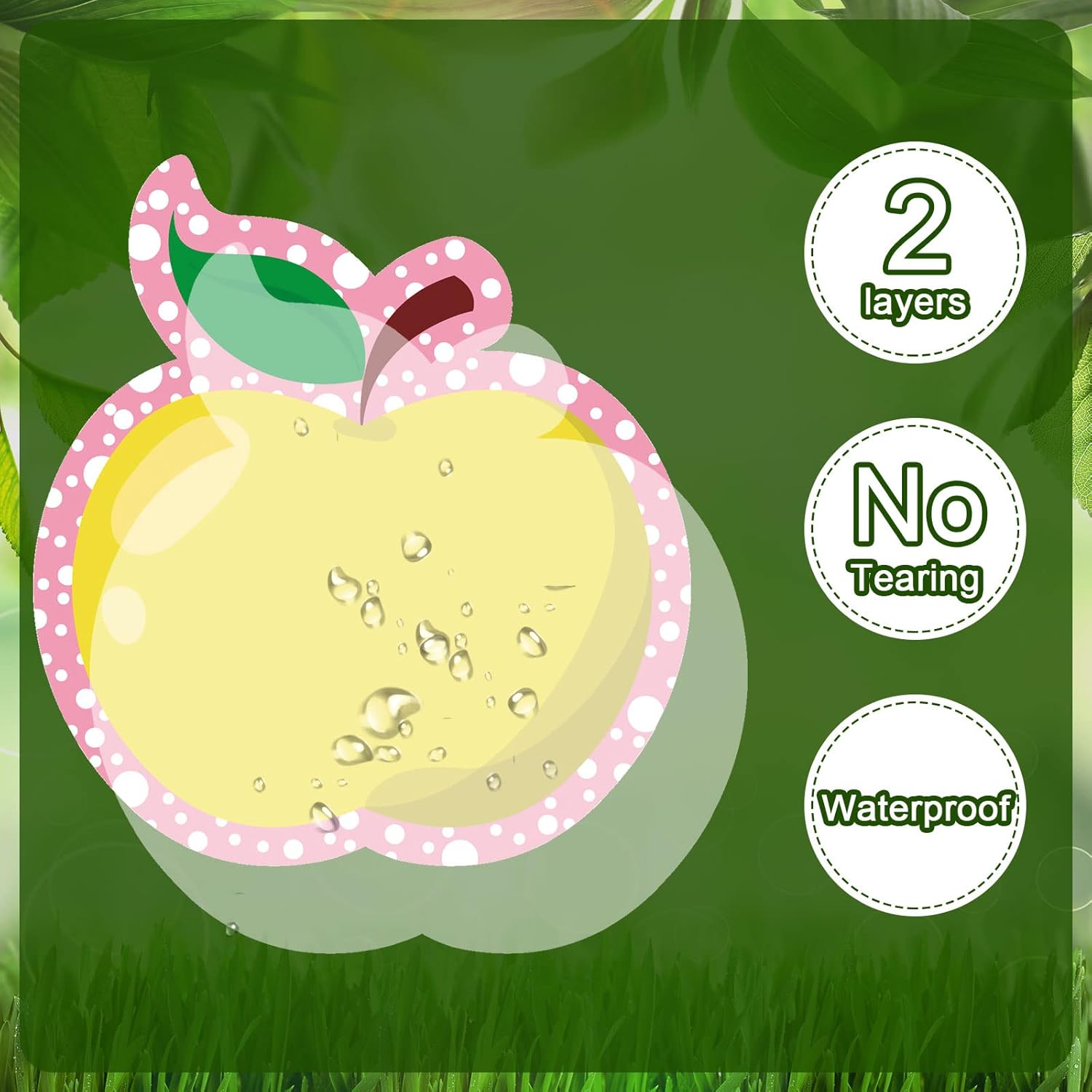 Zonon 90 piezas de recortes de manzana, decoración de tablón de anuncios para oficina, aula, fiesta, tablón de anuncios, pizarra de pared,