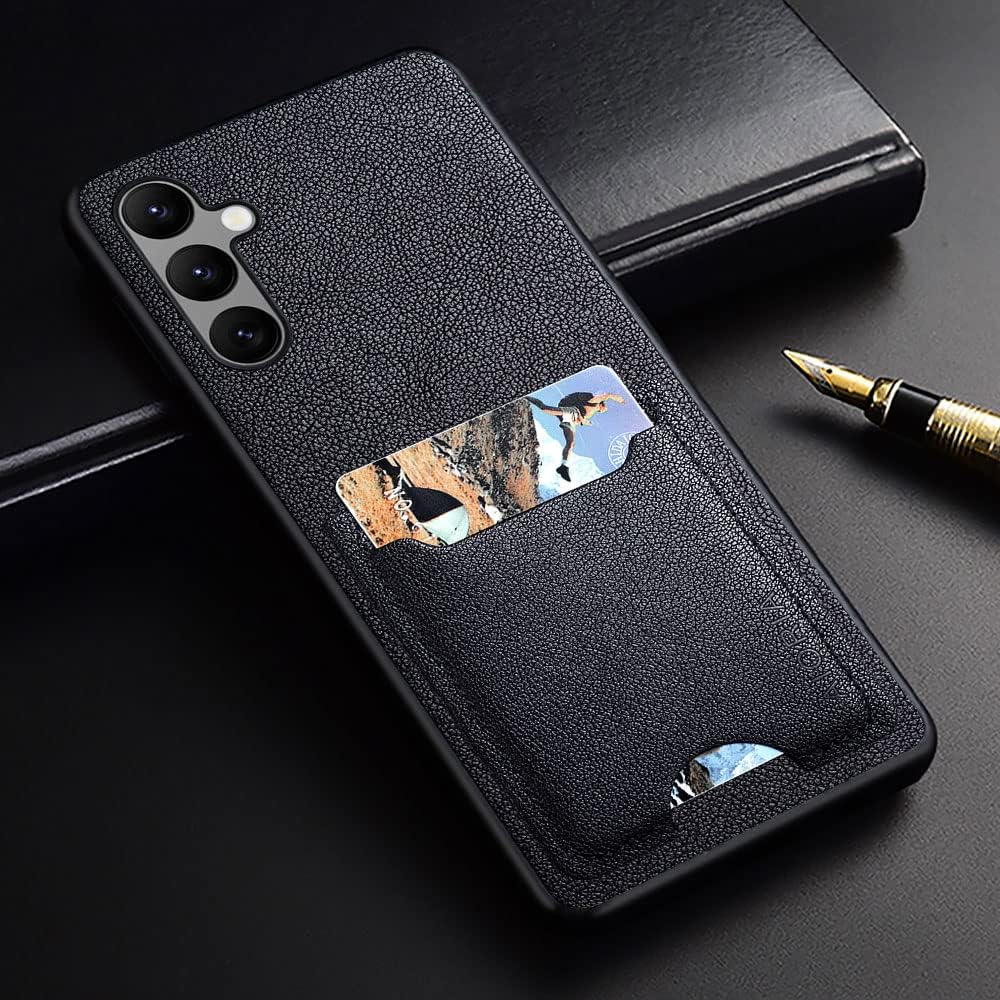AIORIA Funda para Samsung Galaxy A14 con tarjetero de cuero premium Funda de teléfono Ranura para tarjeta retro Funda protectora completa para