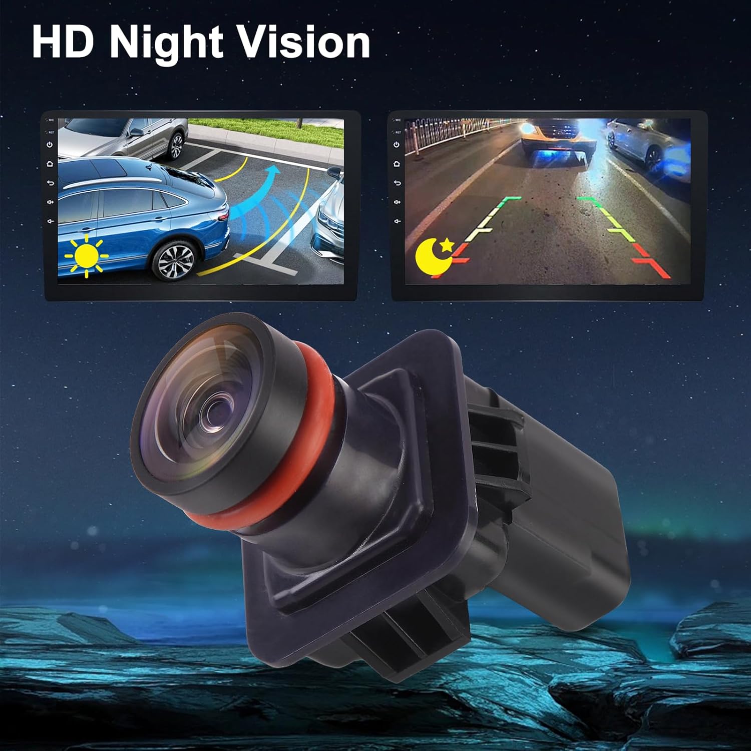 BLPextrm Reemplazo de cámara de respaldo de visión trasera para Ford TaurusTaurus ShoTaurus Police Model 2013 2014 2015 2016 2017 2018 2019