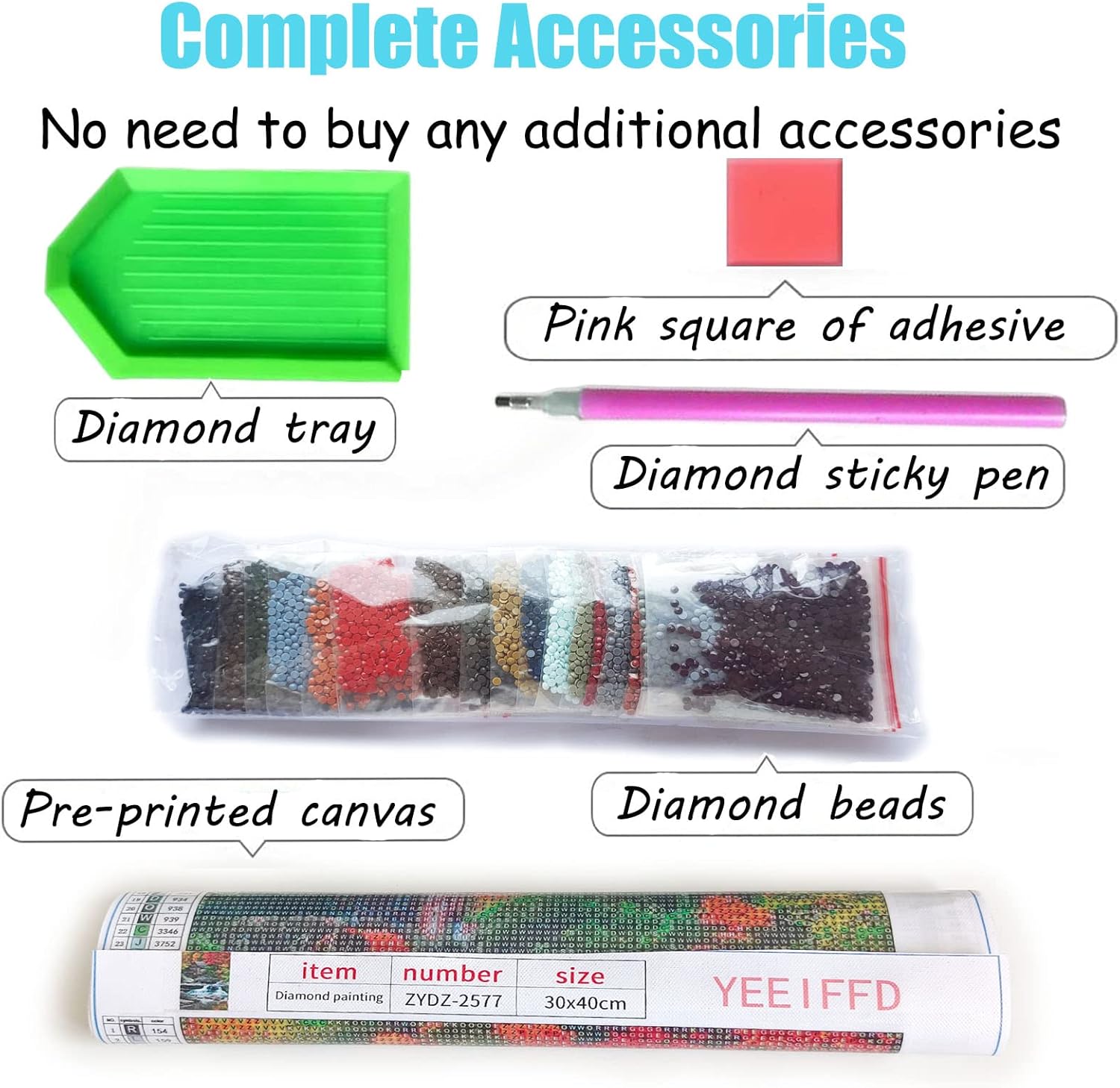 YEEIFFD Los kits de pintura de diamantes 5D le dan a una niña los zapatos adecuados y ella puede conquistar el mundo, kits de arte de diamantes para