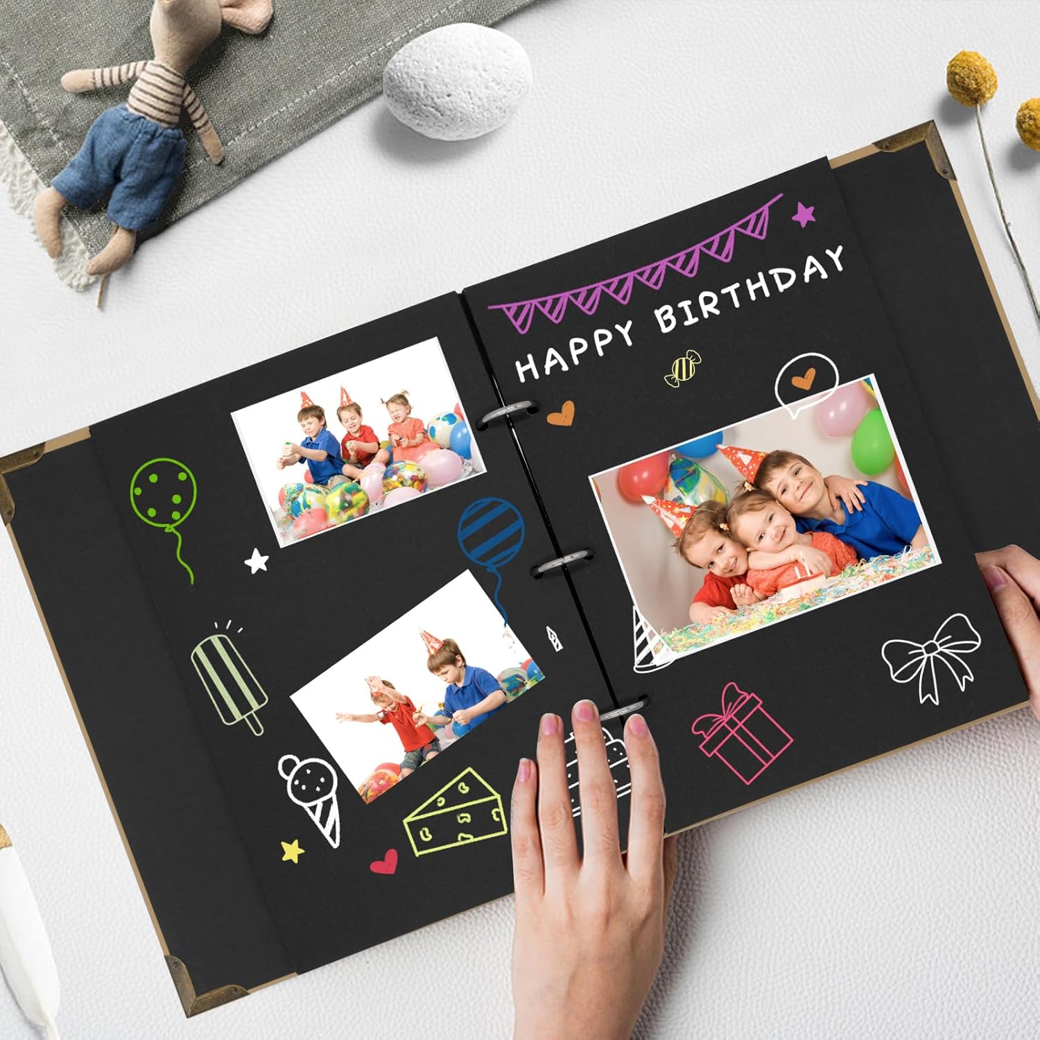 Regalo de calcetines para mujeres adultas, regalos para niños, calcomanías para álbumes de fotos, kit de recuerdos de álbumes de recortes, regalos