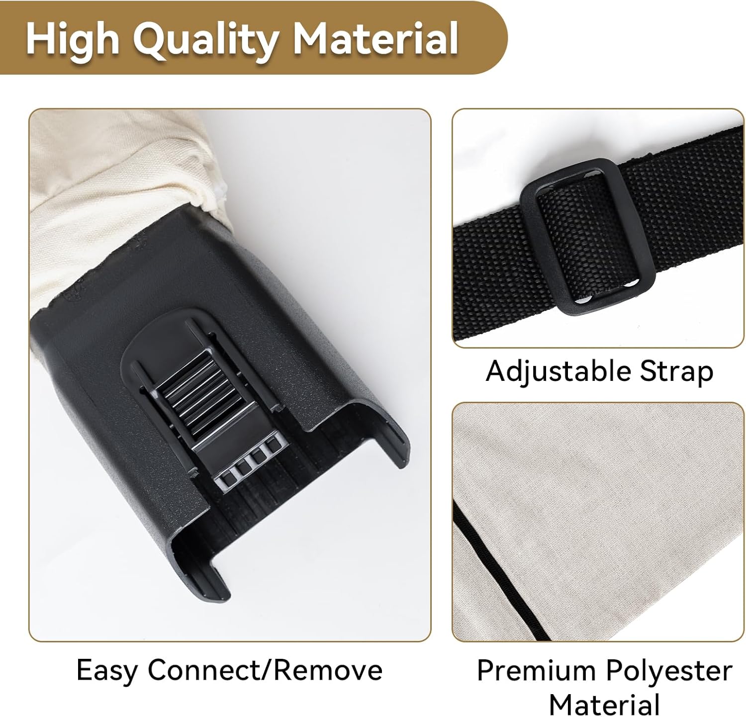 127-7040 – Soplador de hojas compatible con Toro 51574 51592 51593 51602 51609 51581 51558 – Bolsa de metal para aspiradora con cremallera inferior