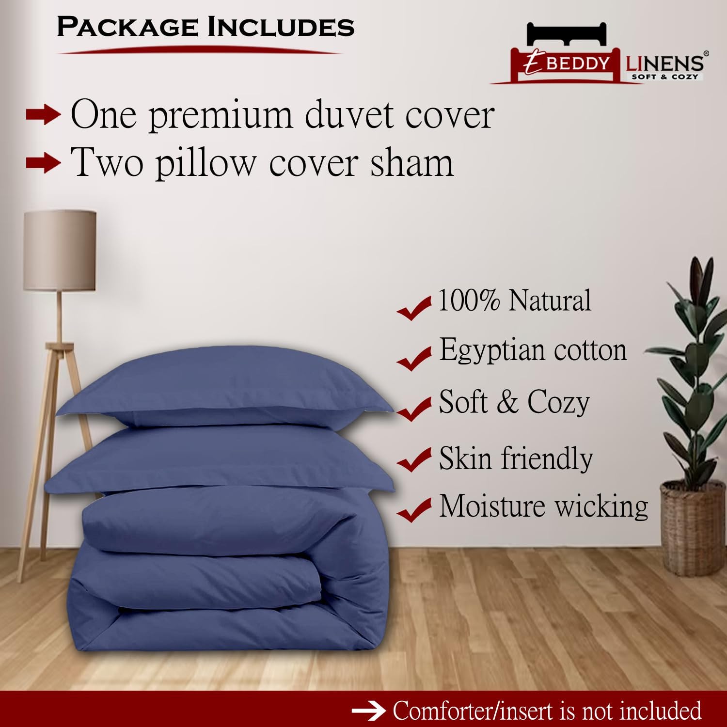 Juego de funda de duvet de algodón egipcio ultrasuave de 800 hilos, 3 piezas, cierre oculto y lazos esquineros, duradero y resistente a la