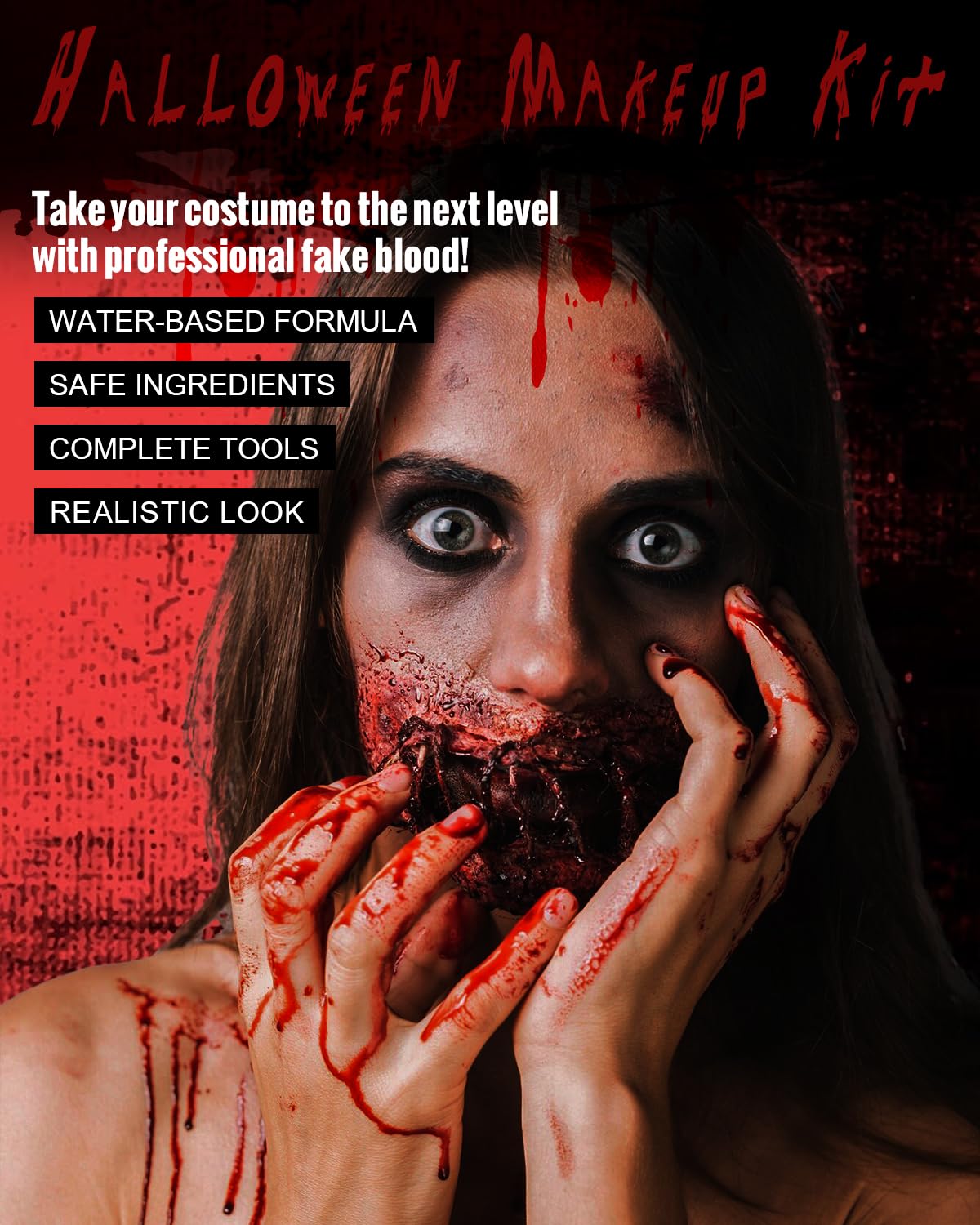 Roizefar Kit de maquillaje SFX de Halloween, 8 colores profesionales de efecto especial para la cara y el cuerpo, paleta de pintura con cera de