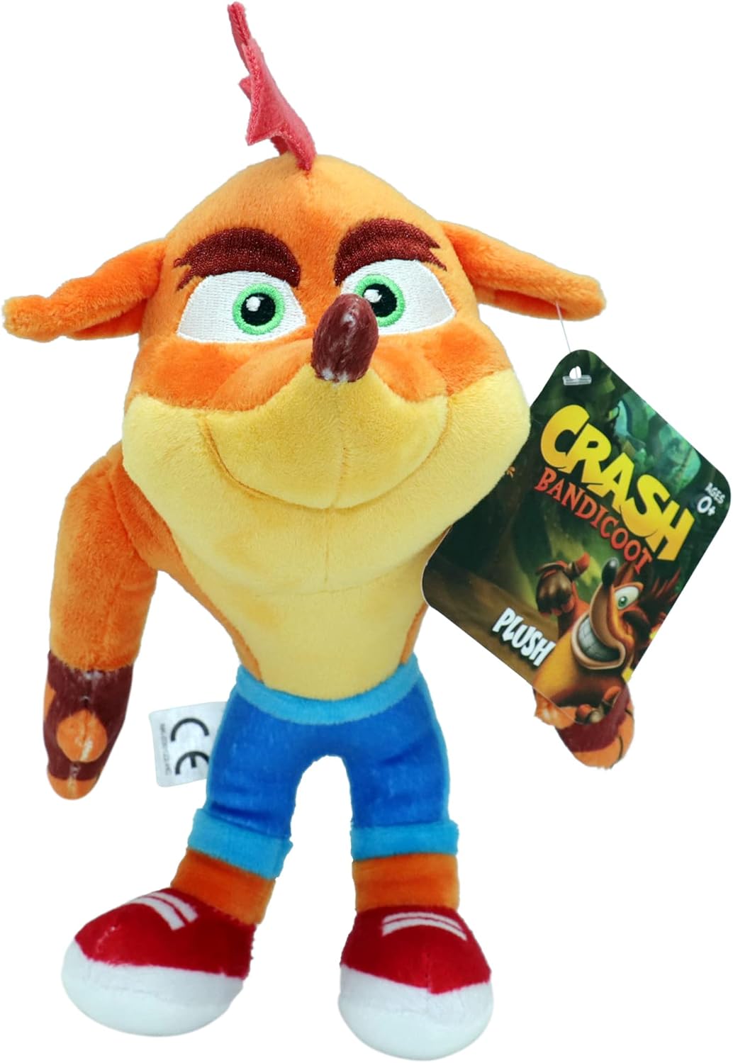 Crash Bandicoot Bandai – Juguete de peluche  Juguete suave coleccionable de 5.9 in  Juguetes de peluche para niñas y niños para fanáticos de los