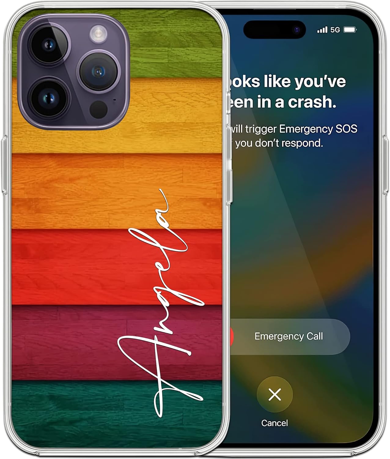 CASEZILY Funda LGBT personalizada con diseño de rayas de arcoíris, transparente, compatible con iPhone 15, 14, 13, 12, 11, X, Xs, Xr, 8, 7, 6s, Mini
