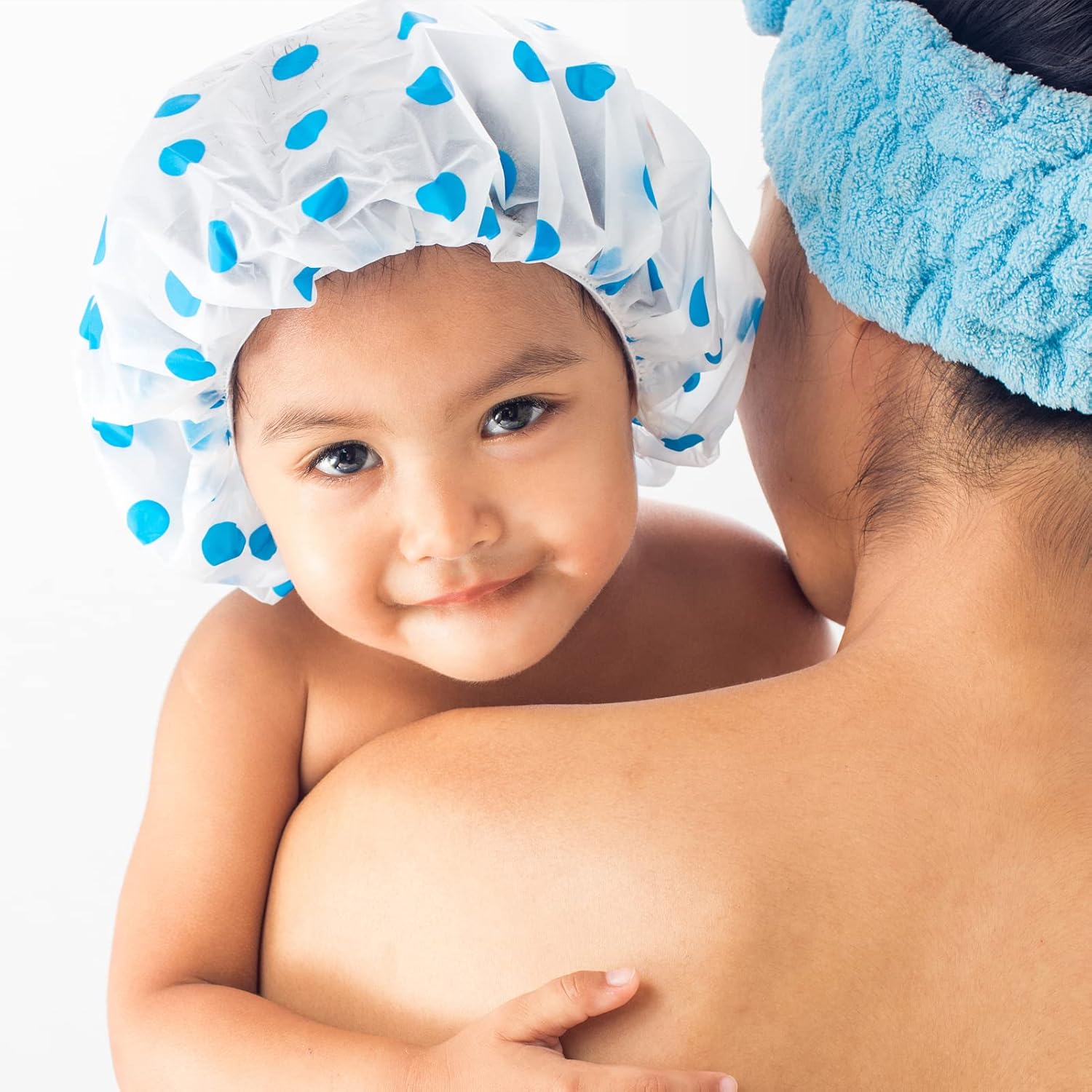 LLTGMV Gorros de ducha reutilizables impermeables, gorros de ducha de plástico, con banda elástica, gorro de baño para el cabello, gorro de ducha de